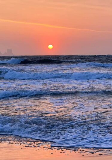 Beautiful Sunrise At Brigantine NJ 08203 beach.